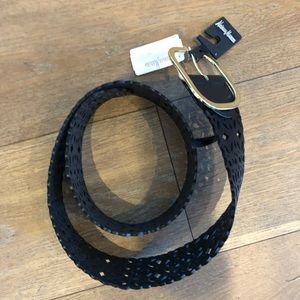 NWT Neiman Marcus wide black womans belt